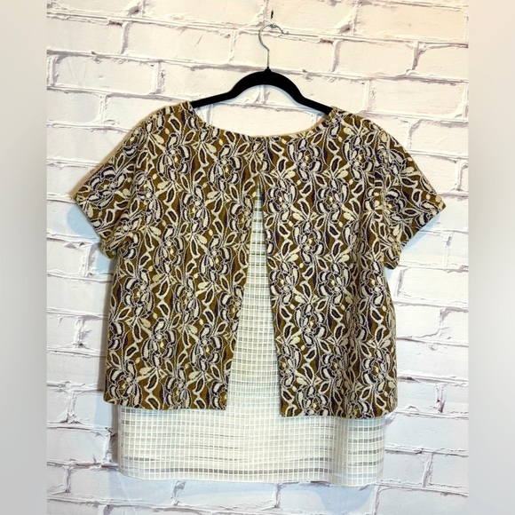 Anthropologie Atelier Camille Blouse Size Large - Picture 2 of 5